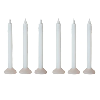 Hello Honey 10" Evening LED Taper Candles with Holder, 6ct.