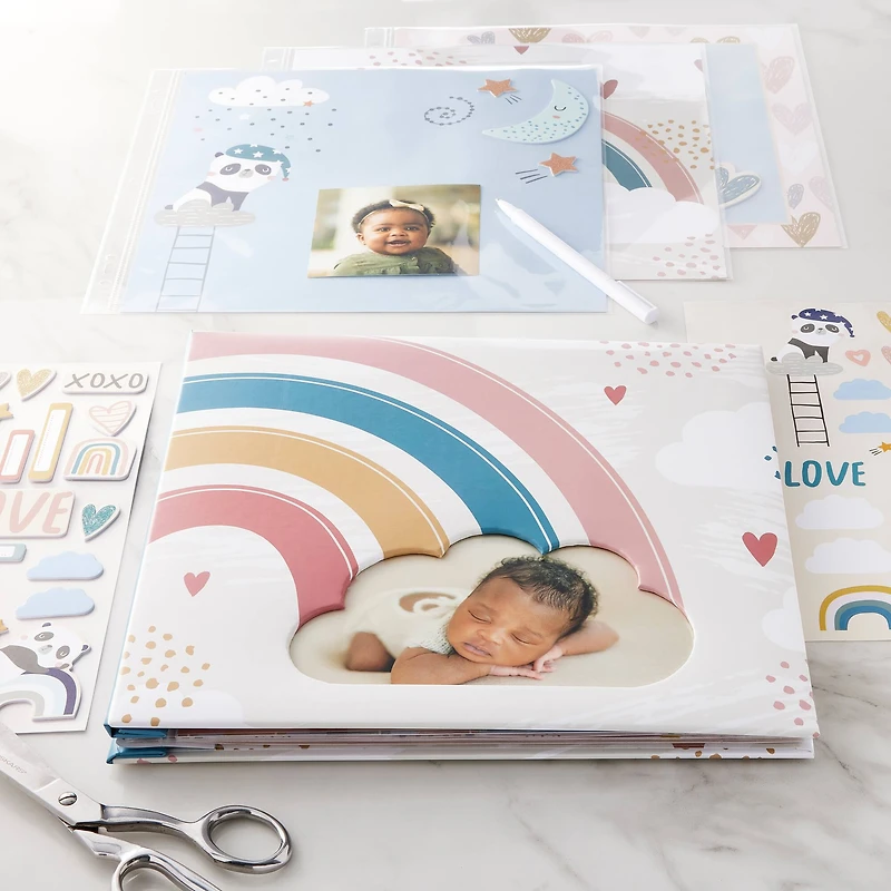 C.R. Gibson® Scrapbook Complete™ Rainbow Baby Album