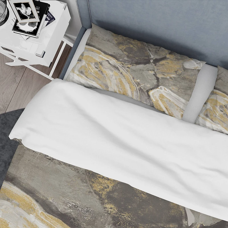 Designart 'Glam Phoenix Neutral' Glam Bedding Set