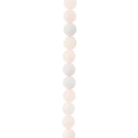 12 Pack: Pink Faceted Silverite Quartz Round Beads, 8mm by Bead Landing™