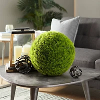 15" Vinyl Green Grass Topiary Ball