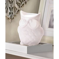 4" Porcelain Friendly Owl Candle Oil Warmer