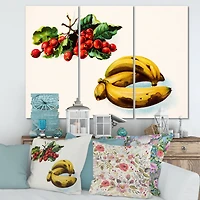 Designart - Banana and Red Berries