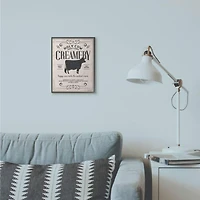 Stupell Industries Creamery Cow Framed Wall Art