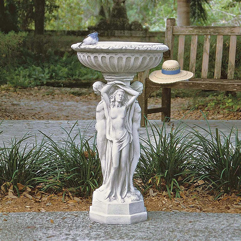Design Toscano 35" Column of the Maenads Pedestal Font 