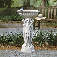 Design Toscano 35" Column of the Maenads Pedestal Font 