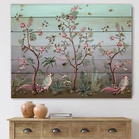 Designart - Chinoiserie With Birds and Peonies II