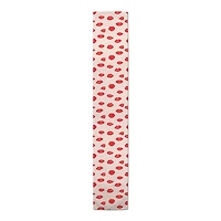 J'adore Lips Cotton Twill Runner