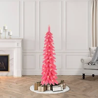 4ft. Pre-Lit Artificial Alpine Pencil Tree