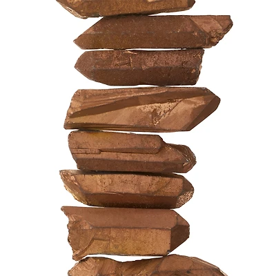 Bronze Luster Crystal Quartz Stick Beads by Bead Landing™