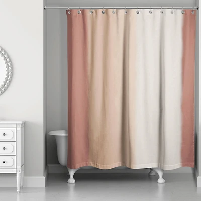 Watercolor Stripes 71" x 74" Shower Curtain