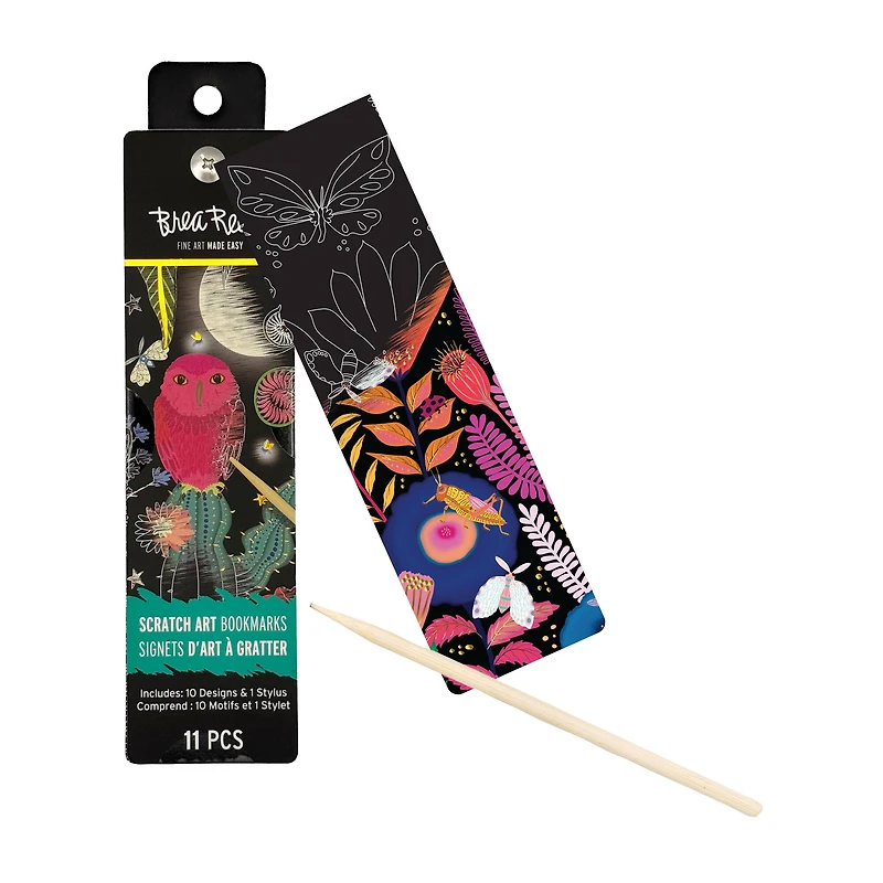 Brea Reese™ Owl Scratch Art Bookmarks