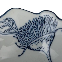 Hello Honey® 5.75" Blue & White Botanical Bliss Stoneware Bowl