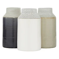 White Porcelain Coastal Style Vase Set