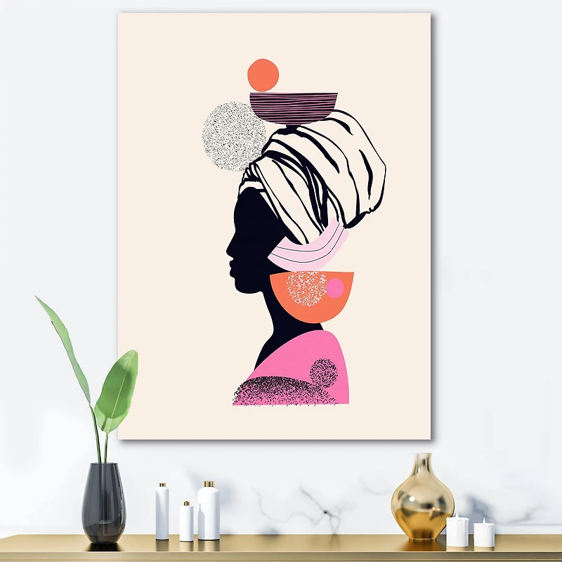 Designart - Ethnic Portrait of African American Woman