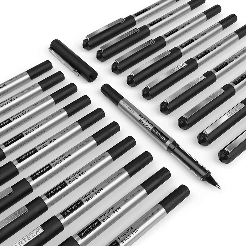 Arteza® 0.5mm Extra Fine Black Roller Ball Pens