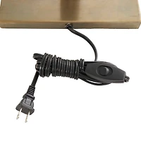 2ft. Brass Stainless Steel Desk Lamp with Double Shades