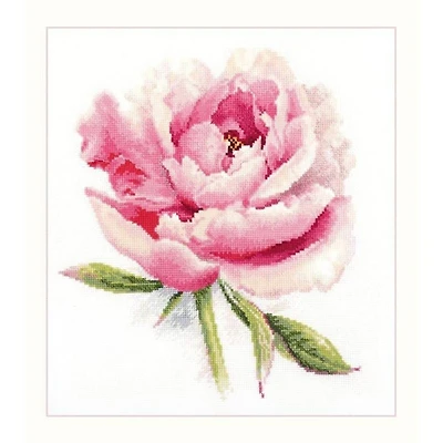 Alisa Tender Peony Cross Stitch Kit