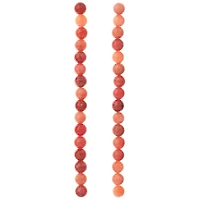 12 Pack:  Ruby Mix Jade Round Beads, 8mm by Bead Landing™