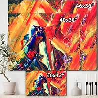 Designart - Oil On Canvas Textured Composition III