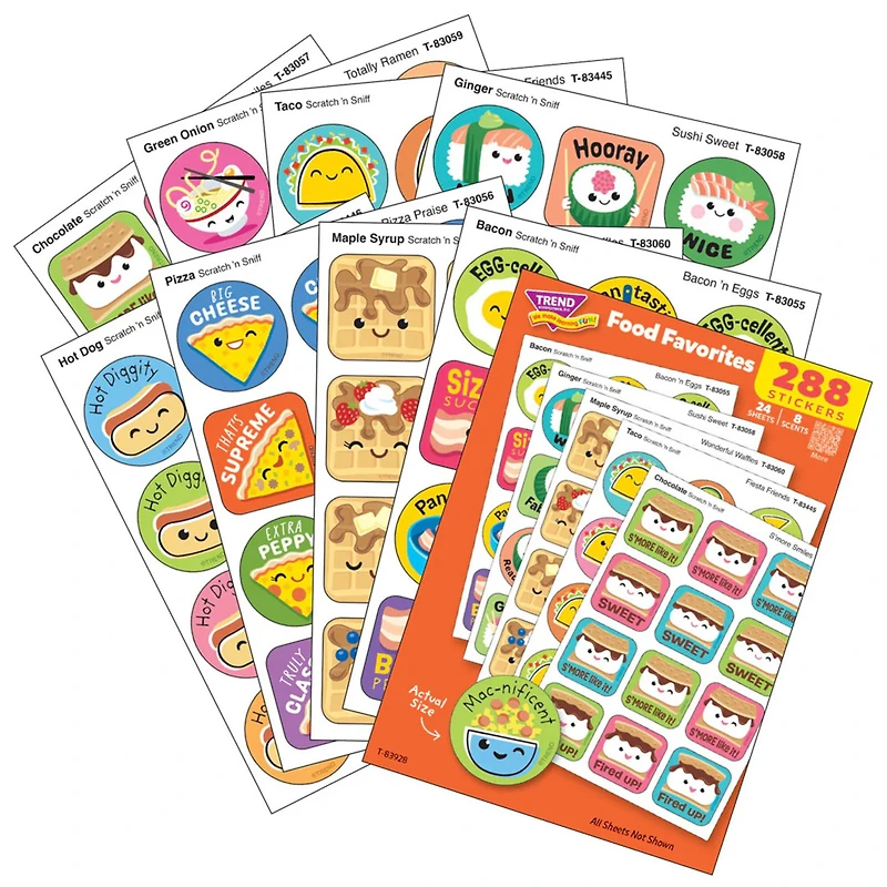 TREND Enterprises® Food Favorites Scratch 'n Sniff Stinky Stickers® Variety Pack