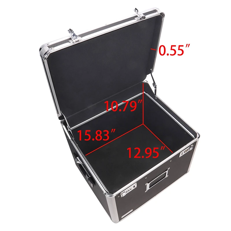 Vaultz Black Locking Mobile File Chest