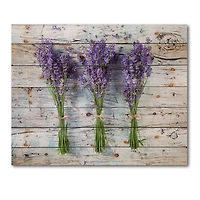 Designart - Fresh Lavender On Wood