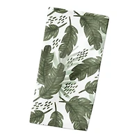 Tropical Leaves Pattern 10" x 10" Cotton Twill Napkin