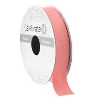 5/8"  x7yd. Peach Twill Ribbon by Celebrate It® Classic