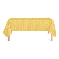 Golden Wheat Flower Tablecloth
