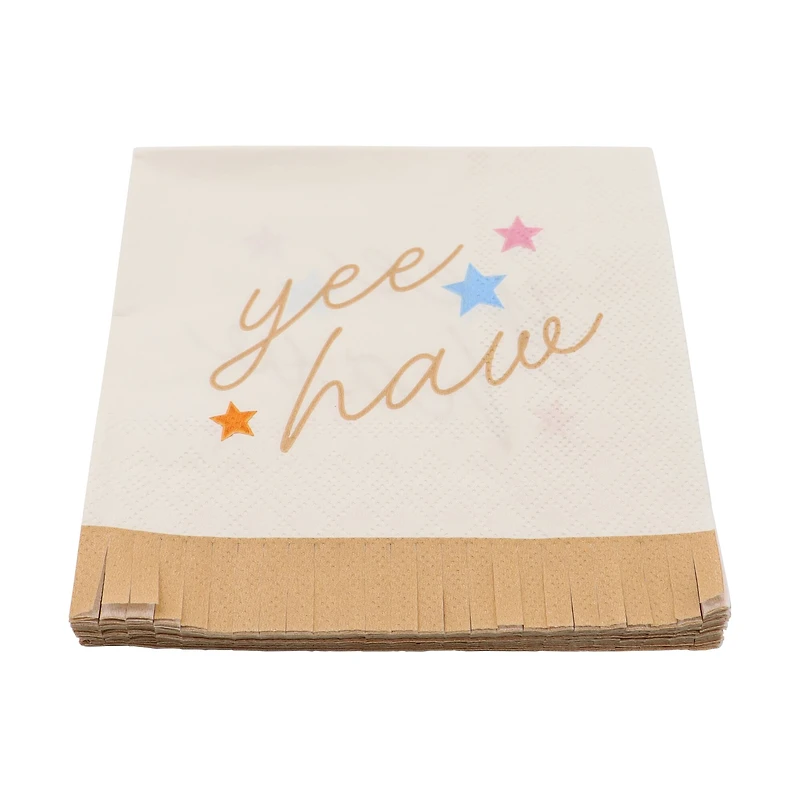 24 Packs: 20 ct. (480 total) Yee Haw Beverage Napkins by Celebrate It™
