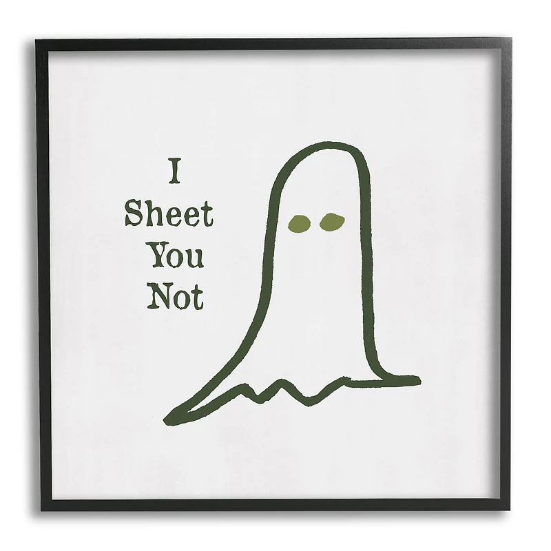 Stupell Industries I Sheet You Not Ghost Framed Giclee Art