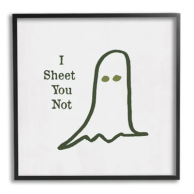Stupell Industries I Sheet You Not Ghost Framed Giclee Art