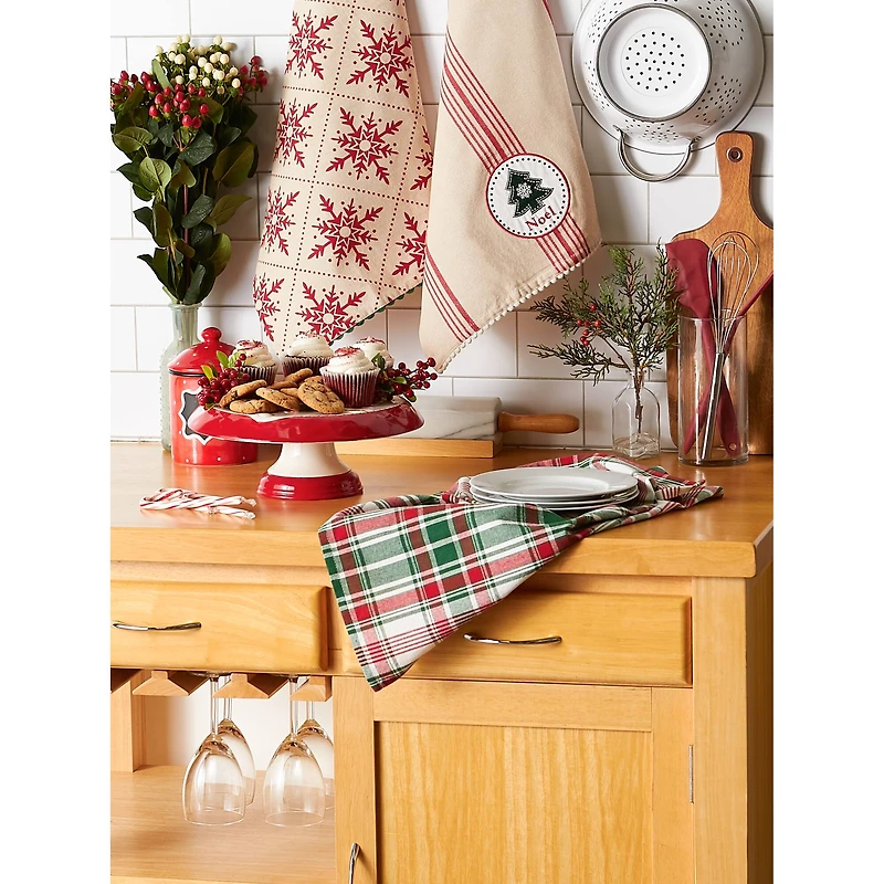 DII® Assorted Noel Tree Dishtowel Set