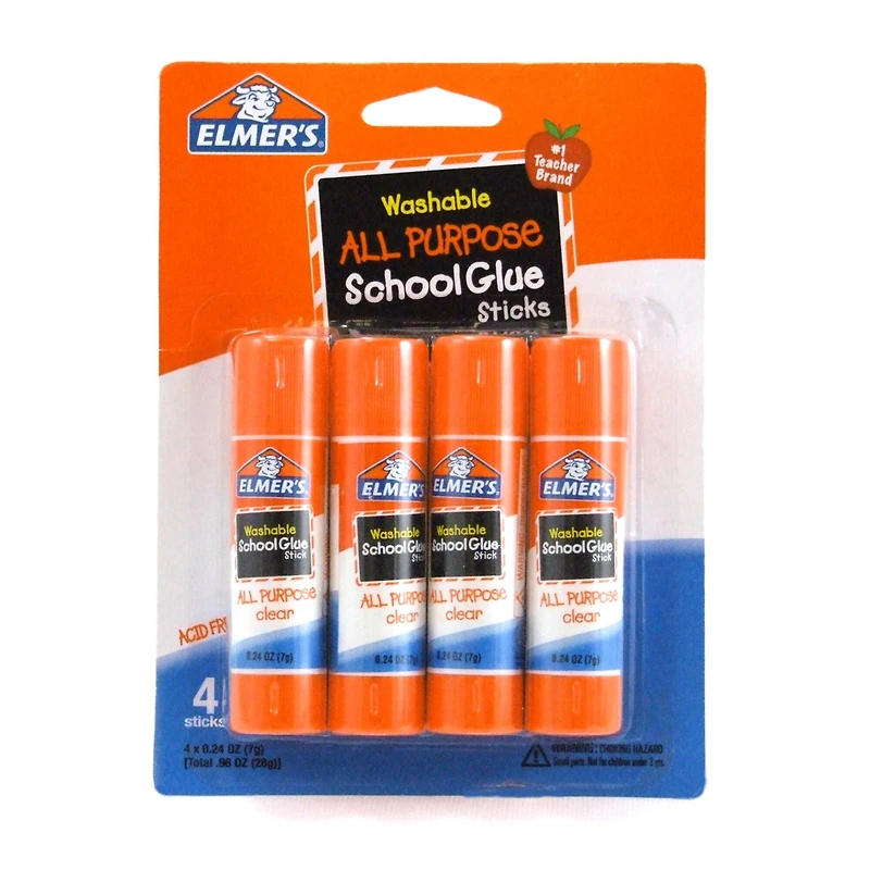 Elmer's® All Purpose Washable School Glue Sticks, 6 Packs of 4