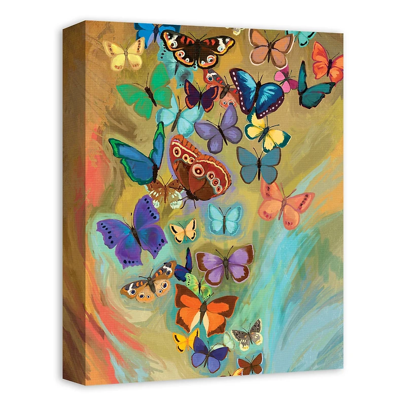 Butterfly Explosion 12" x 16" Canvas Wall Art