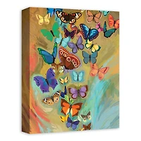 Butterfly Explosion 12" x 16" Canvas Wall Art