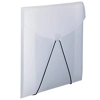 JAM Paper Clear Frosted 6.5" x 9.5" Plastic Portfolio