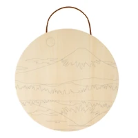 8" Mountain Paint-by-Number Plywood Surface Kit by Artist's Loft®