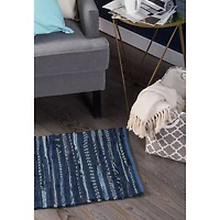 DII® Multi Nautical Blue Rag Rug, 4ft. x 6ft.