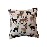 Hello Honey® 20" Reindeer with Scarves Accent Pillow
