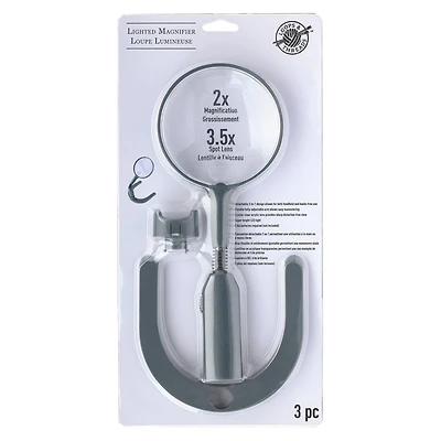 Magnifier Stand with Lamp by Loops & Threads®