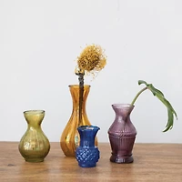 Hello Honey® Debossed Glass Bud Vase Set