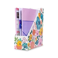 Steel Mill & Co.® Garden Blooms Cream Magazine Holder Set