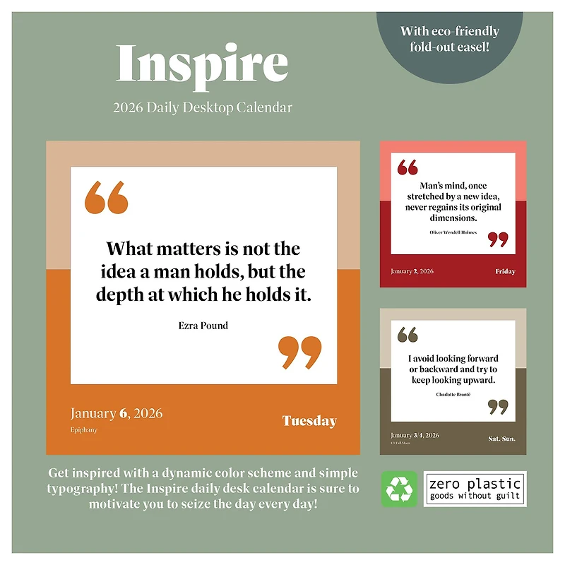 2026 Inspire Daily Desktop Calendar