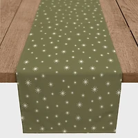 72" Green Twinkle Cotton Twill Runner