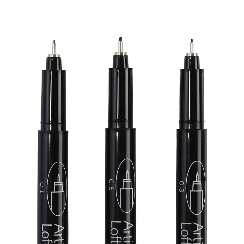 Black Illustration Pens By Artist's Loft™
