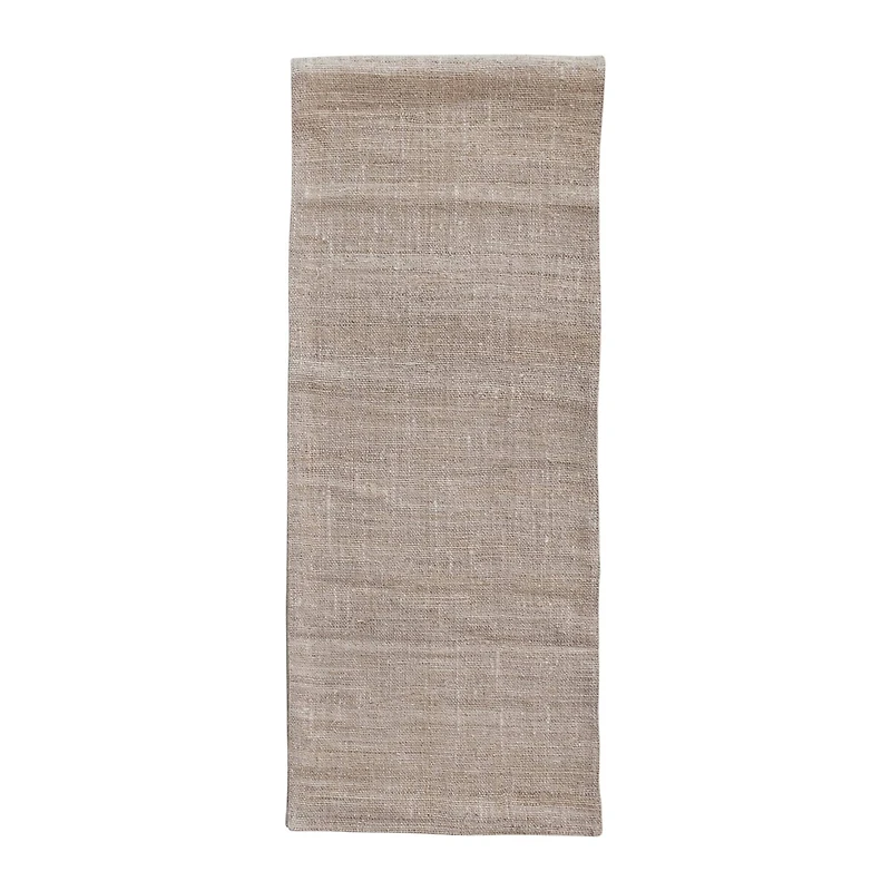 Hello Honey® 72" Natural Woven Hemp Fiber & Cotton Rectangle Table Runner