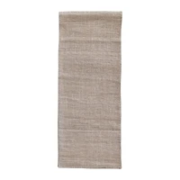 Hello Honey® 72" Natural Woven Hemp Fiber & Cotton Rectangle Table Runner