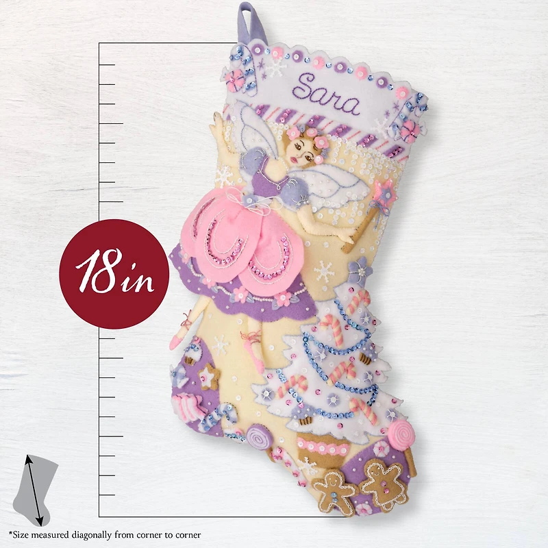 Bucilla® Sugar Plum Dreams Felt Stocking Kit